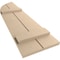 Ekena Millwork Smooth 2 Board Joined Board-n-Batten w/Quarter Round Arch Top Faux Wood Shutters, 11W x 76H, PR SHUBJQ11X76SMPR - alternate 2